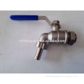 Cangzhou supply 1/2inch Stainless Steel 304 hose tap ball valve